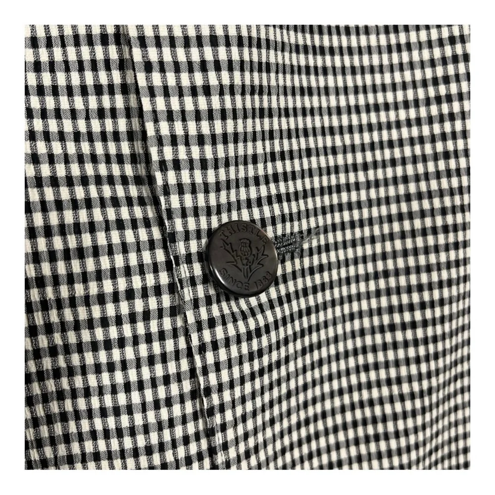 VTG 80s Thistle Harrison’s Bespoke Tailored Check Puckered Sport Jacket XL